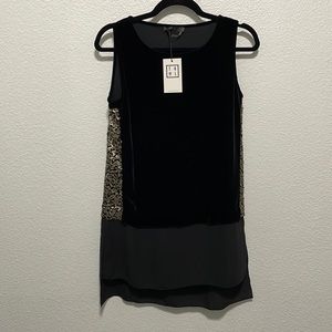 THML Sleeveless‎ Tunic Velvet Sequin small NWT